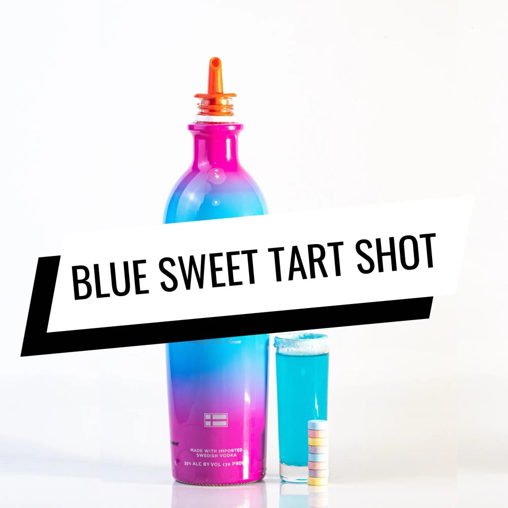 Blue sweet tart shot