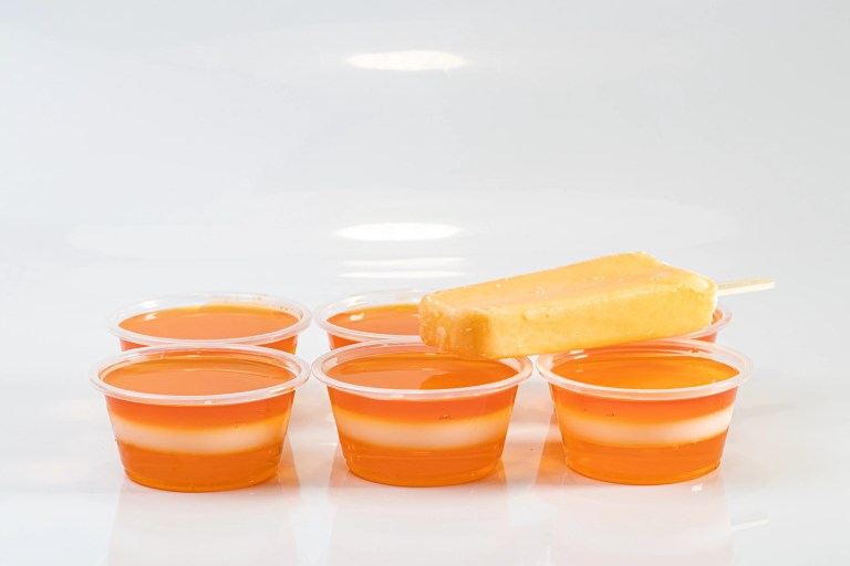 Orange Creamsicle Jell-O Shot