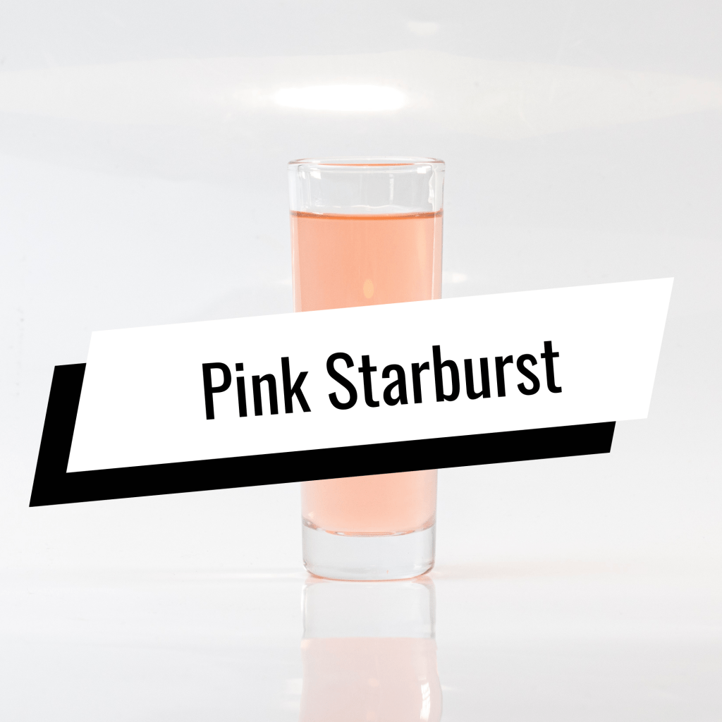 pink starburst shot